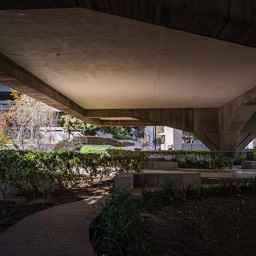 Concrete structure supported by four Graceful Pilotis by Dana Lance for Danajohn Photography © danajohn302