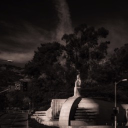 Statue at the entrance to the Hollywood Bowl by Dana Lance for Danajohn Photography © danajohn302