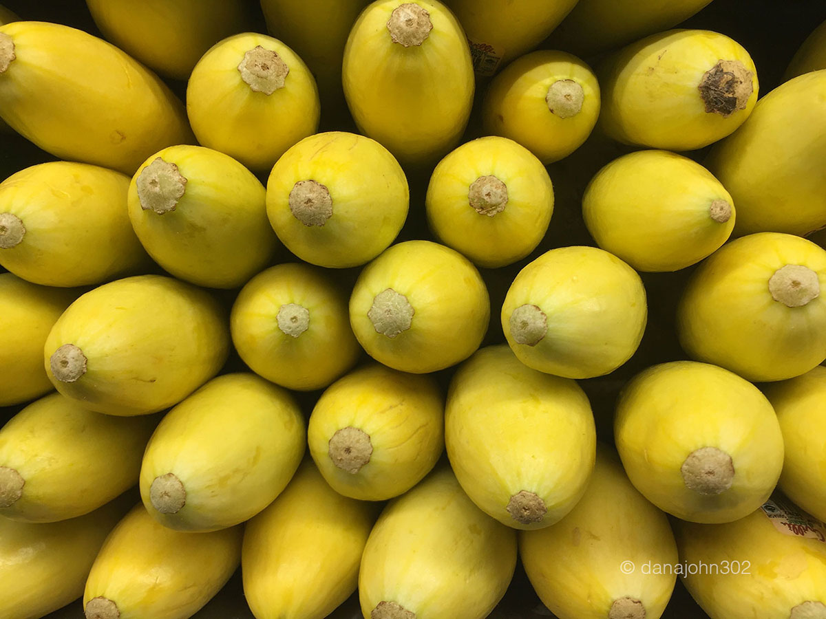 Italian squash bin at the flea market