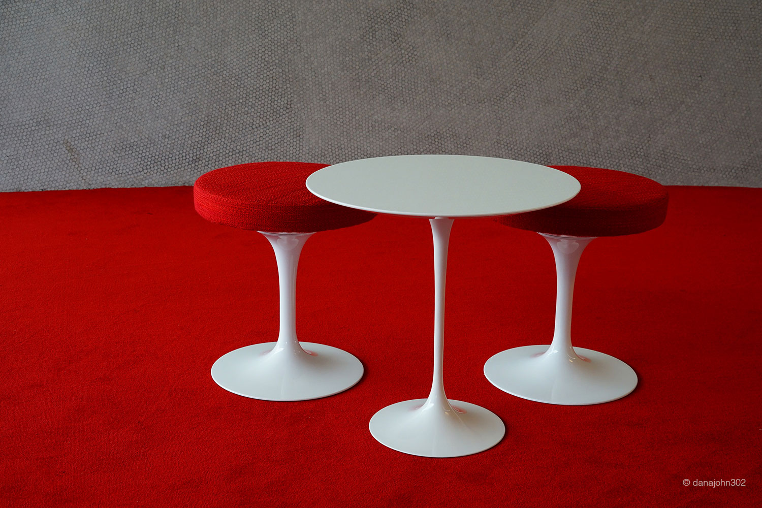 Stools and tulip table by Eero Saarinen by Dana Lance for Danajohn Photography © danajohn302